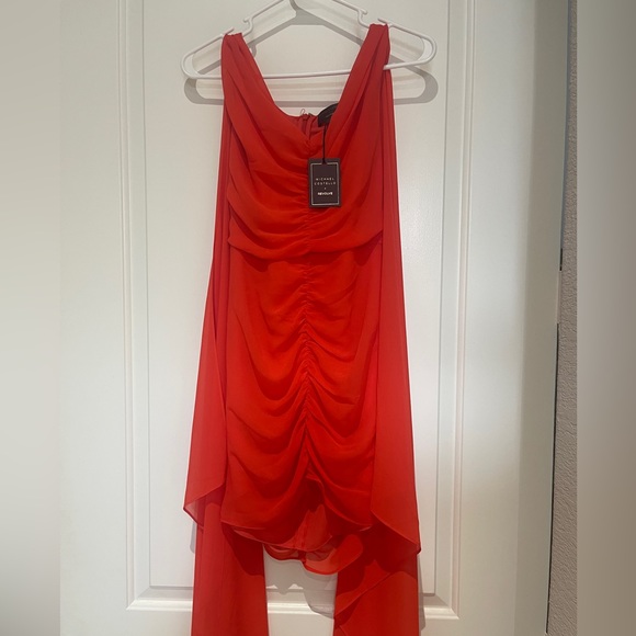 Revolve Vavonna Mini dress by Michael Costello in Red Orange | Size: Small - Picture 5 of 5